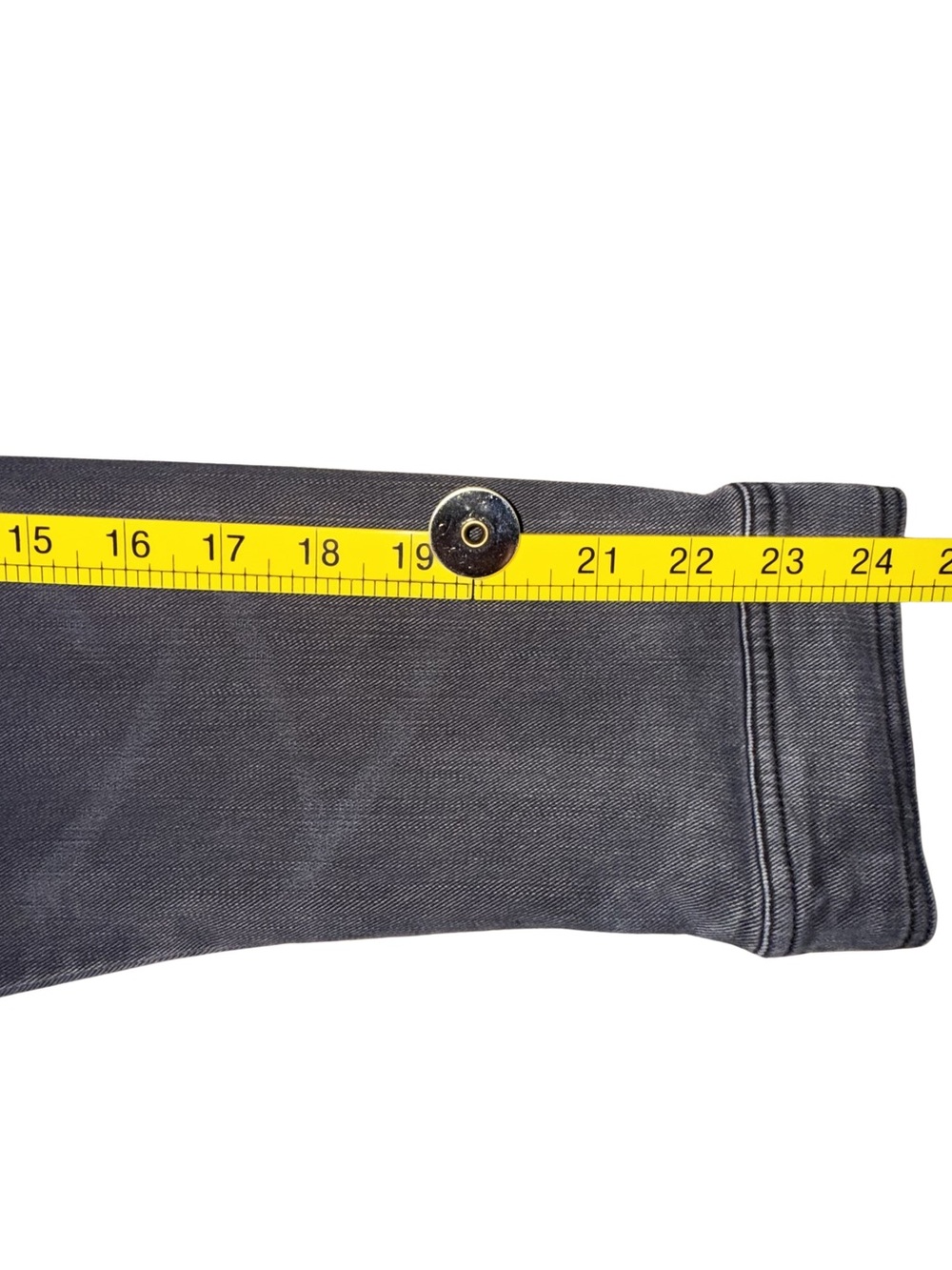 Pilcro and the Letterpress by Anthropologie Distressed Black Jean Jacket XL - Picture 6 of 10